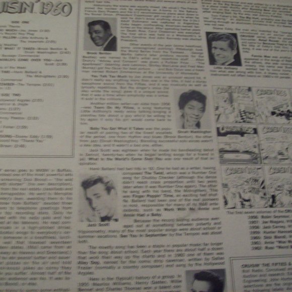 Crusin' 1960 Vinyl Record/ Vintage Records/ Mixed Rock and Roll Music - Picture 7 of 9